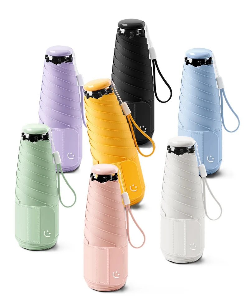 UW UPF 50+ Mini Compact Travel Umbrella | Pocket Size 17cm | Sun & Rain | Just 230g