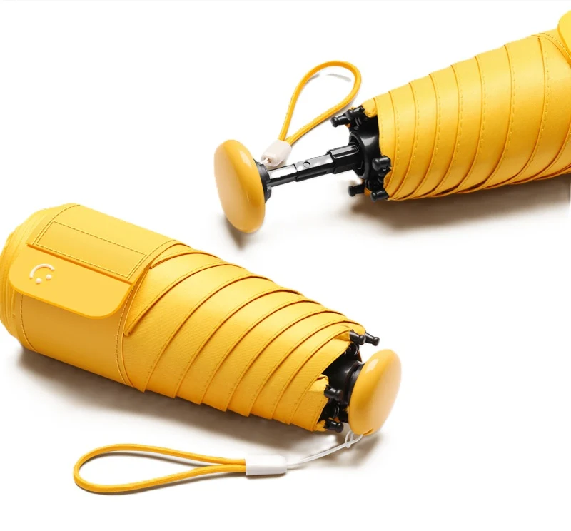 UW UPF 50+ Mini Compact Travel Umbrella | Pocket Size 17cm | Sun & Rain | Just 230g