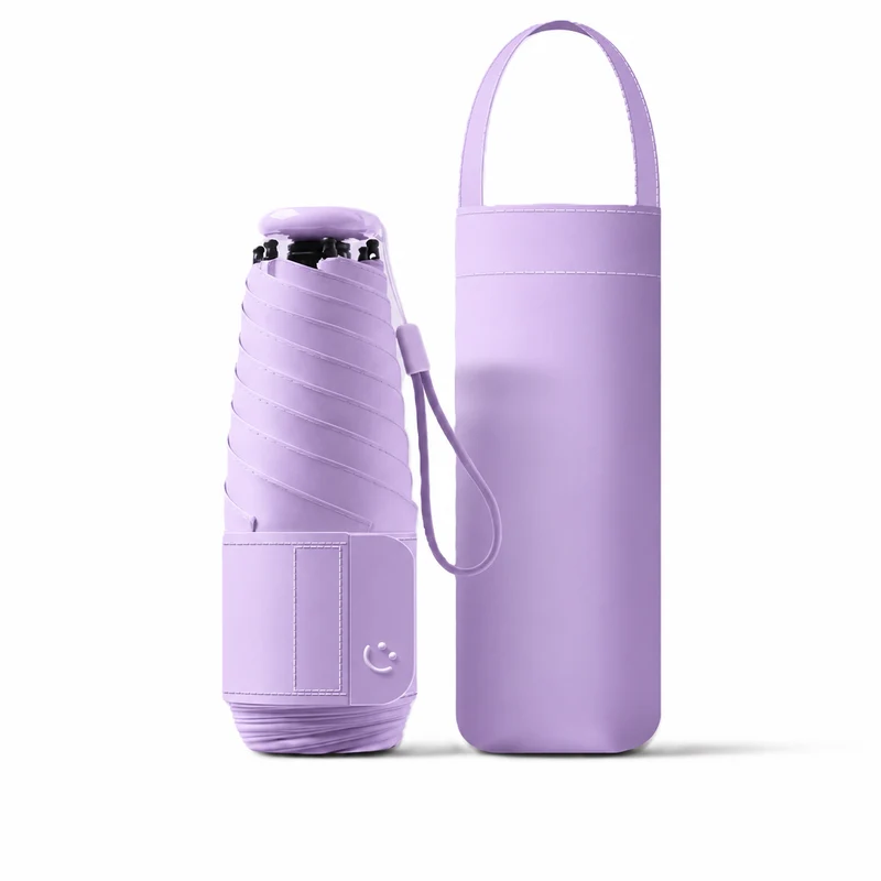 UW UPF 50+ Mini Compact Travel Umbrella | Pocket Size 17cm | Sun & Rain | Just 230g