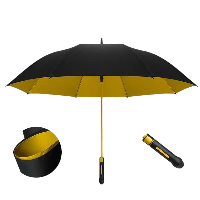 F-SPORT Fibreglass Auto Windproof Golf Umbrella | Double Canopy | 132cm | Wind Resistant