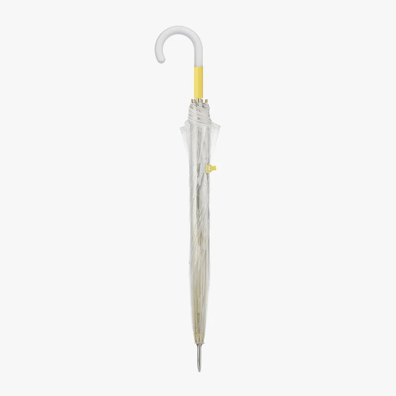 Clear Automatic Walking Umbrella - Mini Stars | Transparent PVC | Windproof | 99cm Canopy
