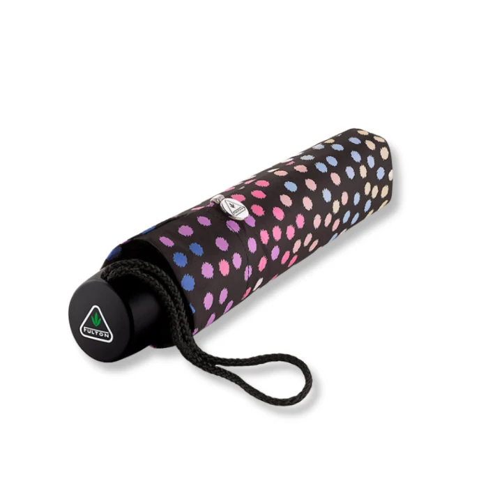 Fulton Minilite Folding Umbrella - Cascading Spot | Compact Handbag Size | Wind Resistant