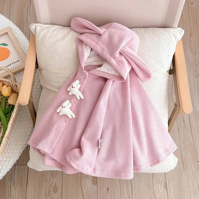 Poncho Bébé Rose