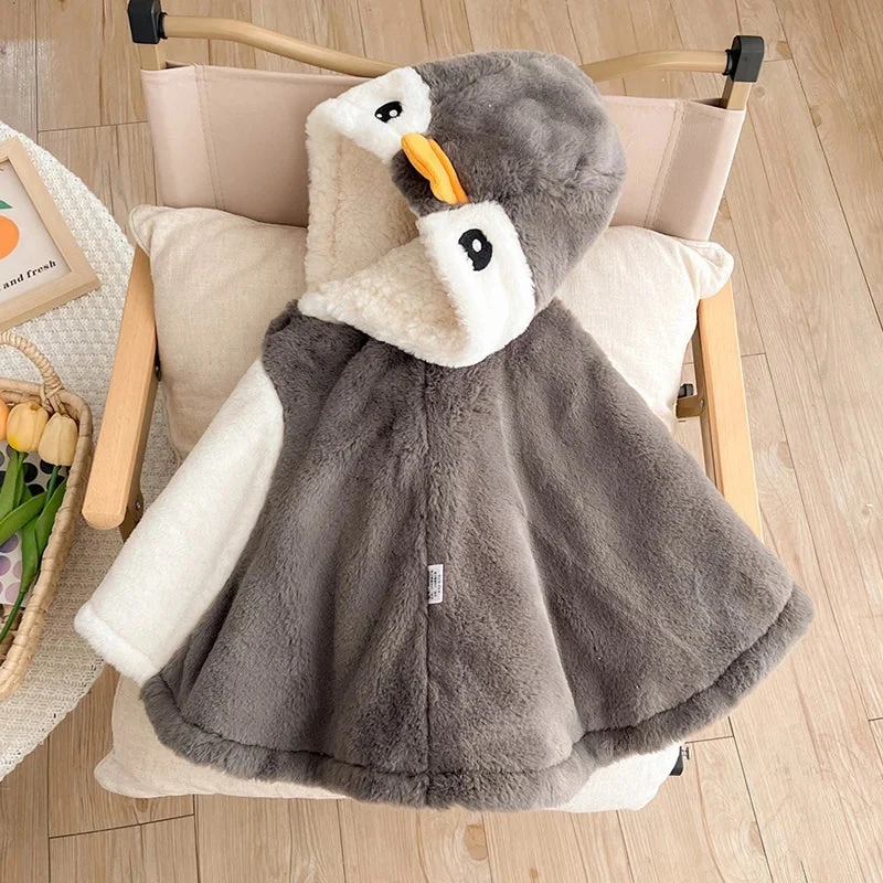 Poncho Bébé Pingouin
