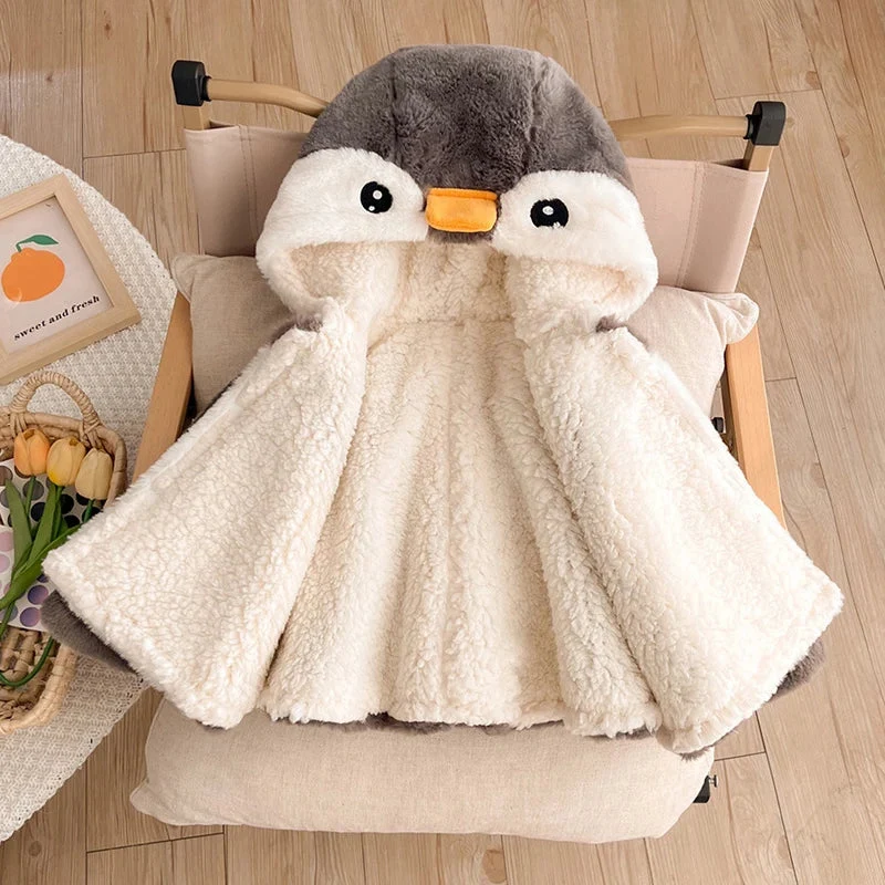 Poncho Bébé Pingouin