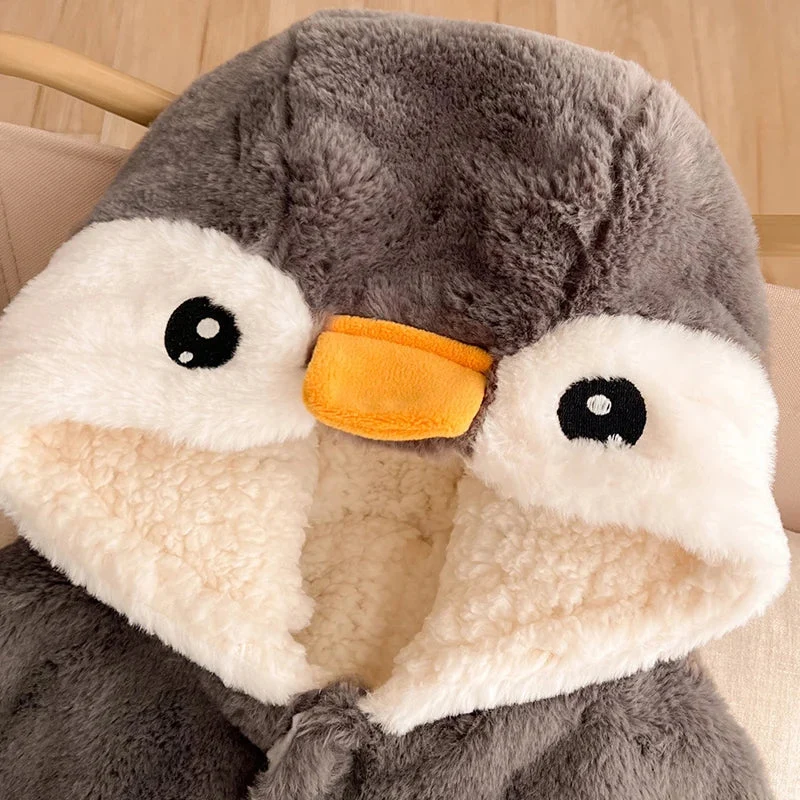 Poncho Bébé Pingouin