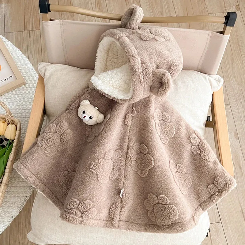 Poncho Polaire Bébé Ours