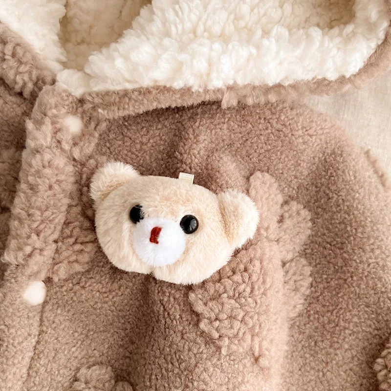 Poncho Polaire Bébé Ours