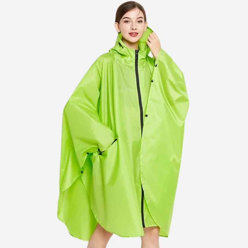 Poncho Pluie Vert Femme