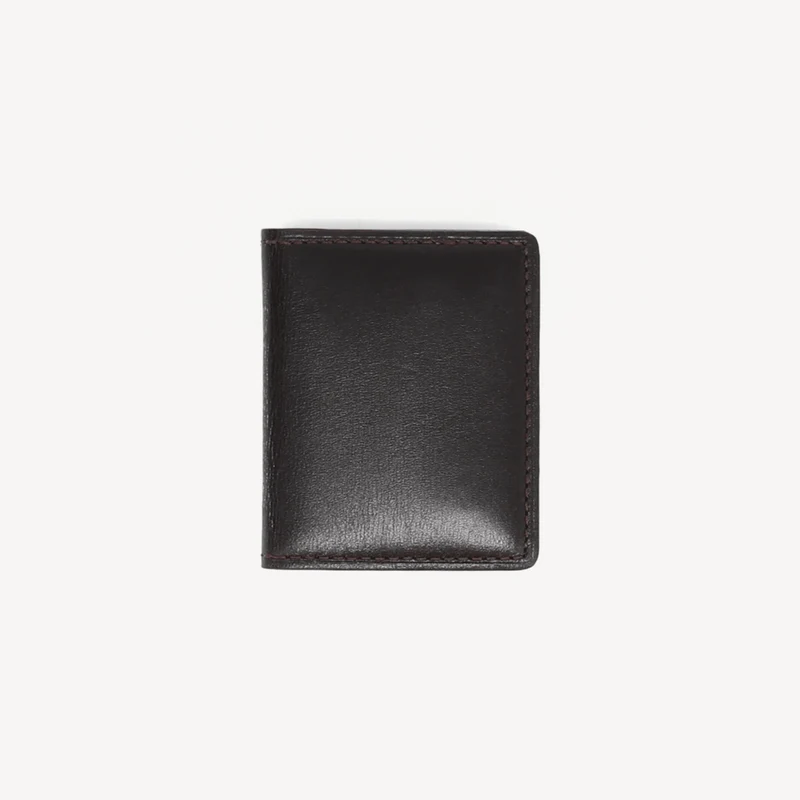 Cadre photo ovale en veau pour 2 photos - Marron