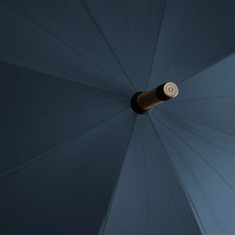 Parapluie en érable pour homme - Bleu marine français