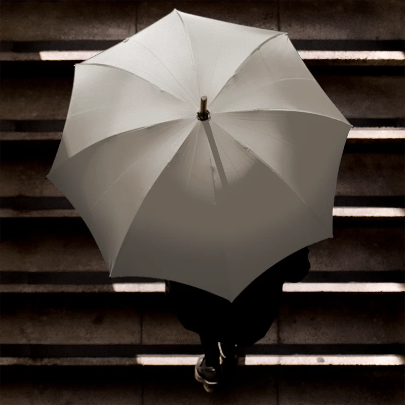 Parapluie en érable pour femme - Crème