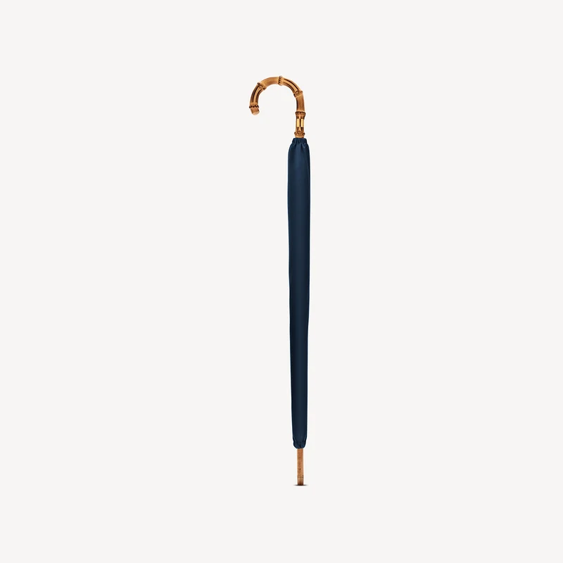 Parapluie Whangee Singin' in the Rain pour homme - Bleu marine foncé