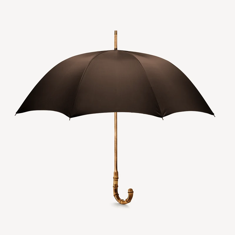 Parapluie Whangee Singin' in the Rain pour homme - Marron