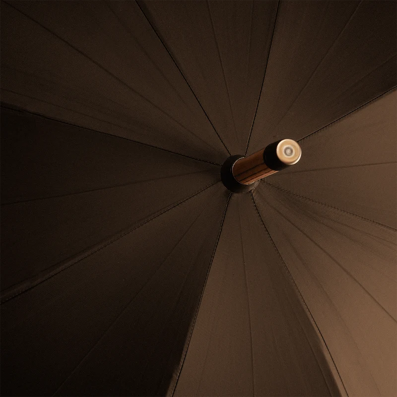 Parapluie en chêne pour homme - Marron