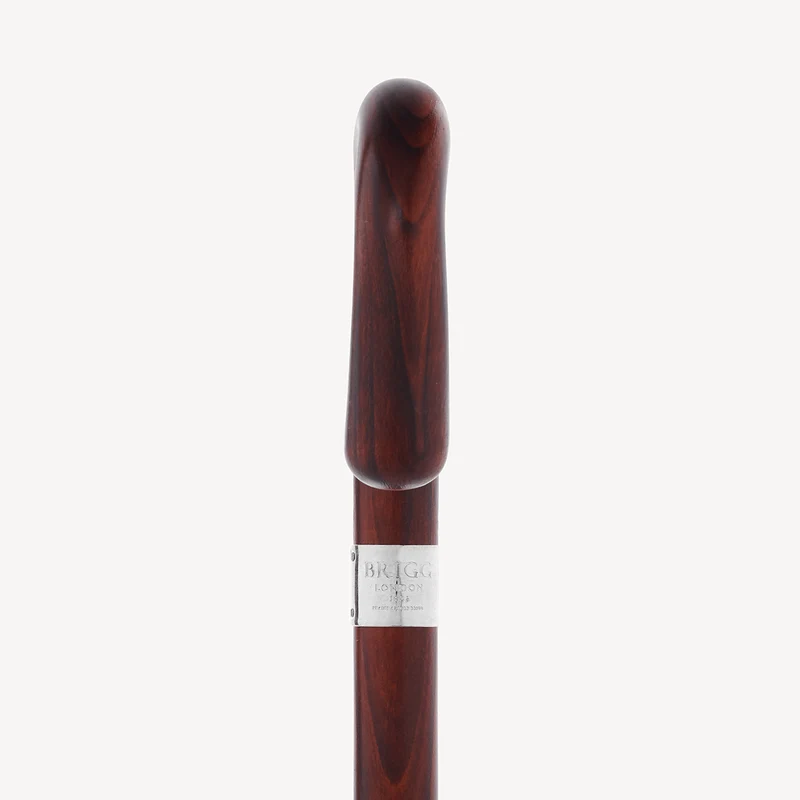 Parapluie rayé pour homme, motif cerisier - Noir
