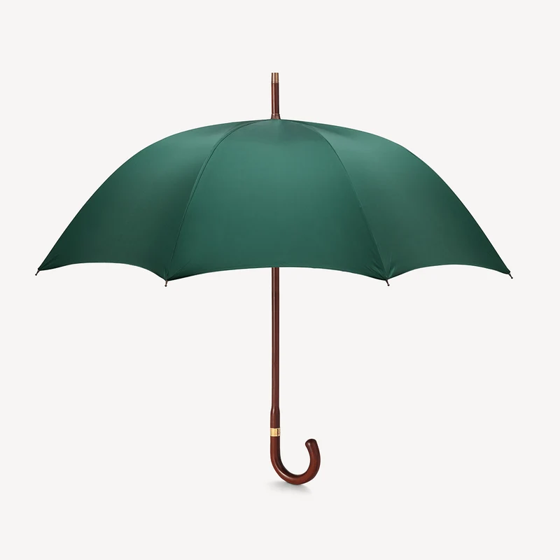 Parapluie rayé pour homme - Vert jaguar