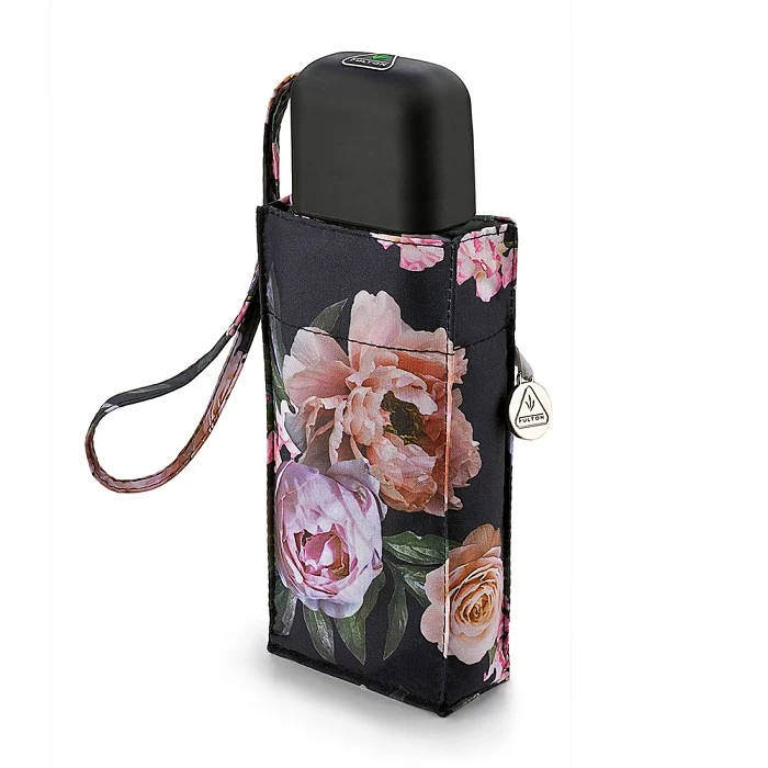 Fulton Tiny Compact Folding Umbrella - Rococo Rose | Pocket Size 15cm | Just 160g