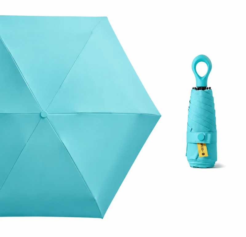 UW UPF 50+ Compact Travel Umbrella - Loop Hook | Sun & Rain Protection | 93cm Canopy | 185g