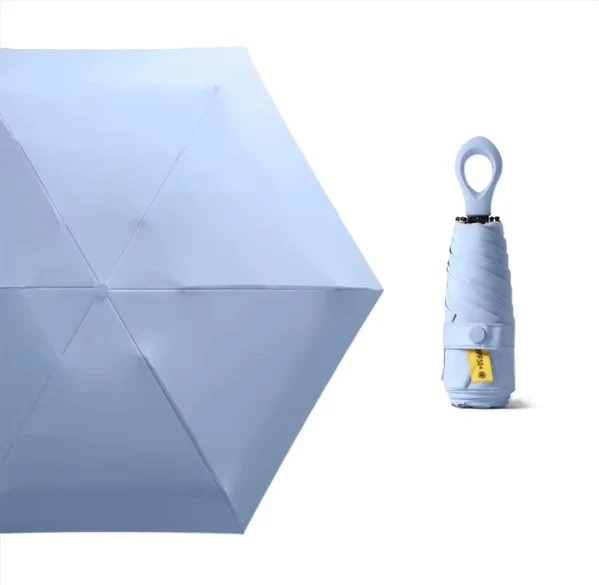 UW UPF 50+ Compact Travel Umbrella - Loop Hook | Sun & Rain Protection | 93cm Canopy | 185g