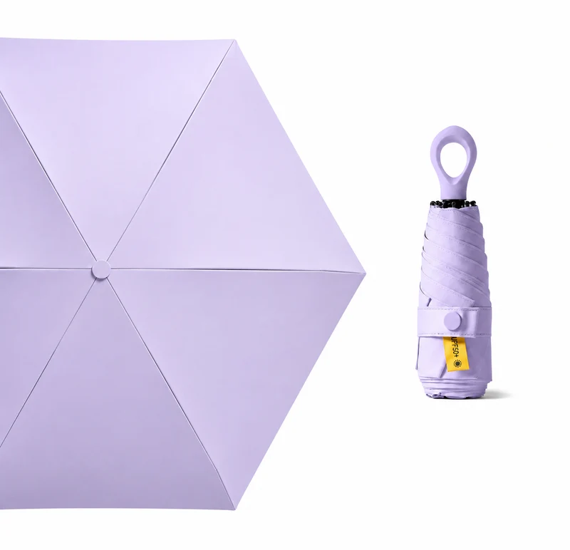 UW UPF 50+ Compact Travel Umbrella - Loop Hook | Sun & Rain Protection | 93cm Canopy | 185g