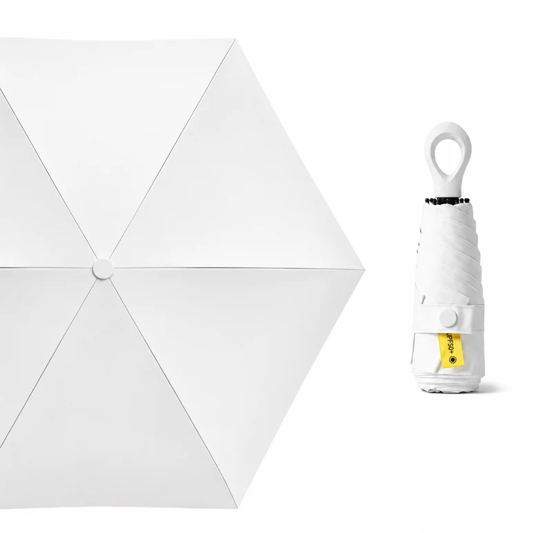 UW UPF 50+ Compact Travel Umbrella - Loop Hook | Sun & Rain Protection | 93cm Canopy | 185g