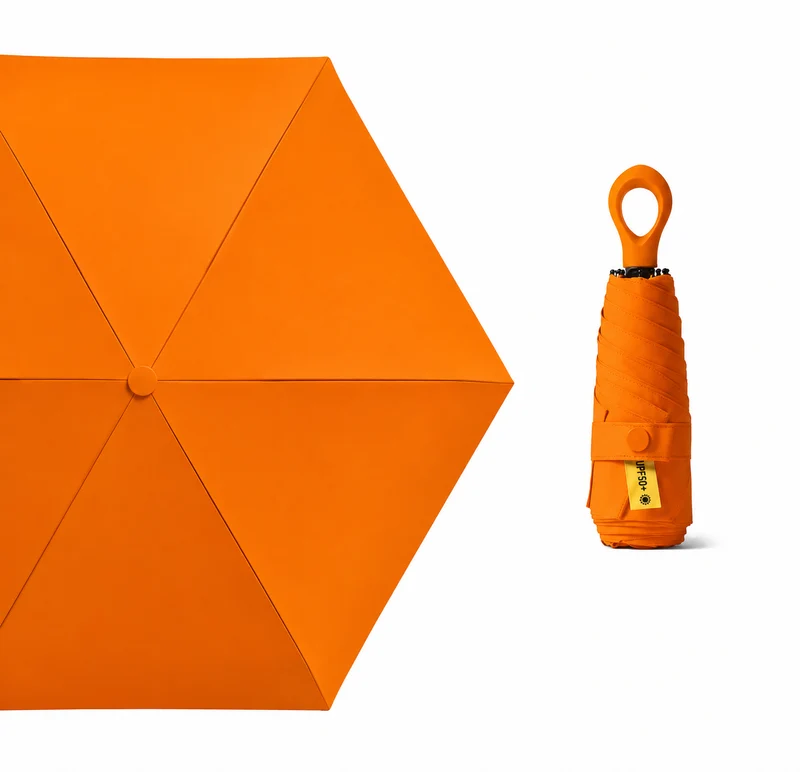UW UPF 50+ Compact Travel Umbrella - Loop Hook | Sun & Rain Protection | 93cm Canopy | 185g