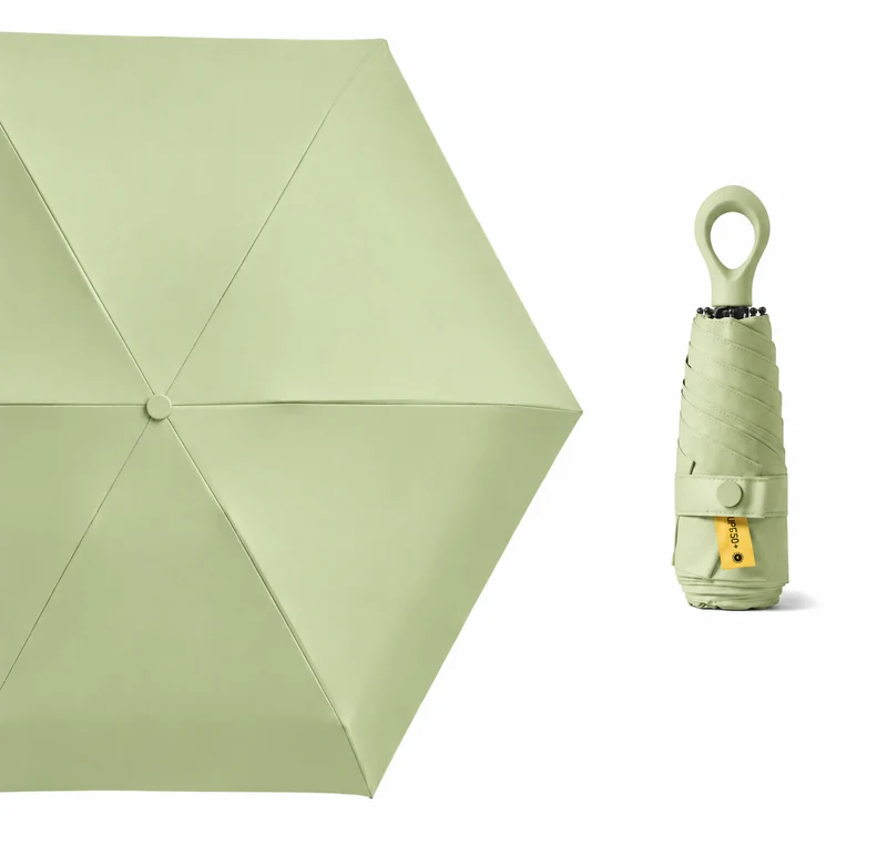 UW UPF 50+ Compact Travel Umbrella - Loop Hook | Sun & Rain Protection | 93cm Canopy | 185g