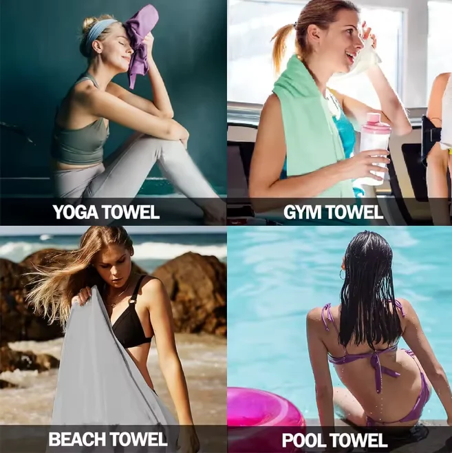 Compact Quick-Drying Microfibre Beach Towel | 80x160cm | Super Absorbent | Machine Washable
