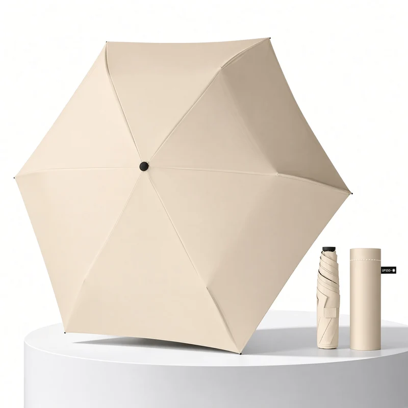 UW UPF 50+ Lightest Slimline Travel Umbrella | Just 150g | Sun & Rain Protection | 91cm Canopy