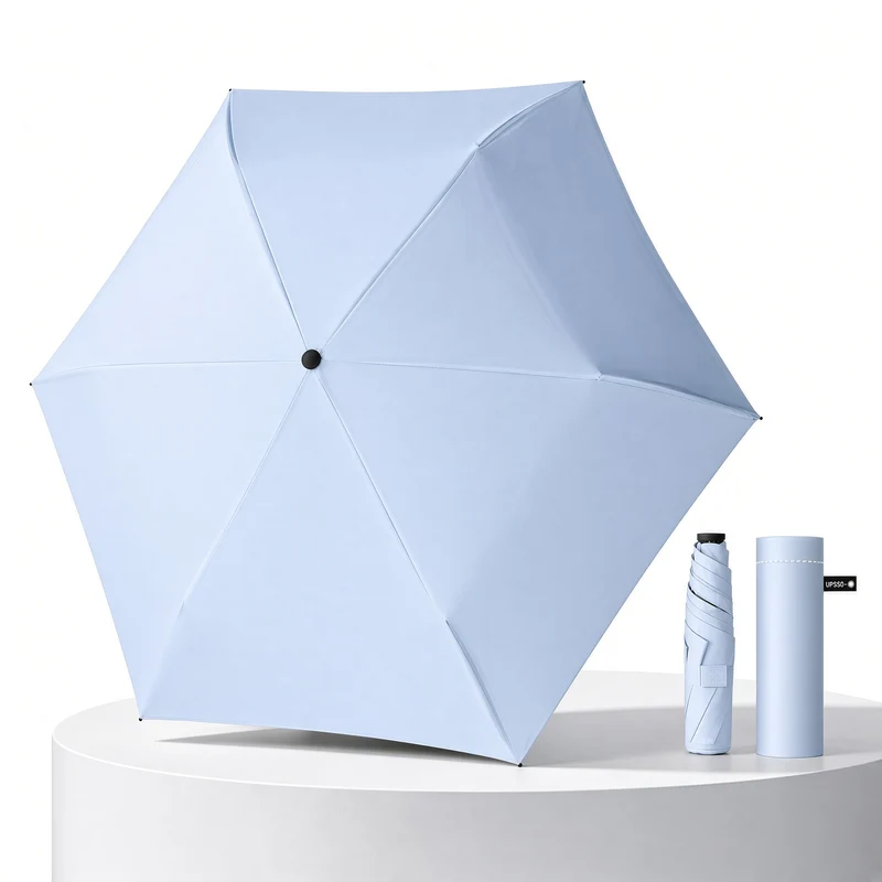 UW UPF 50+ Lightest Slimline Travel Umbrella | Just 150g | Sun & Rain Protection | 91cm Canopy