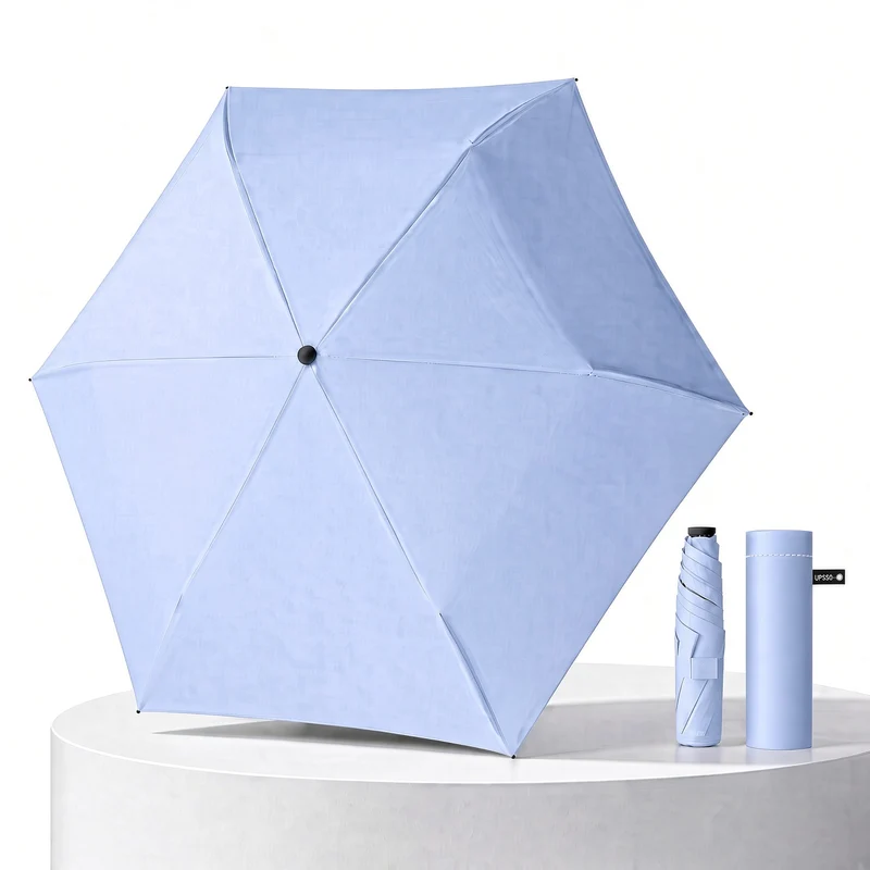 UW UPF 50+ Lightest Slimline Travel Umbrella | Just 150g | Sun & Rain Protection | 91cm Canopy