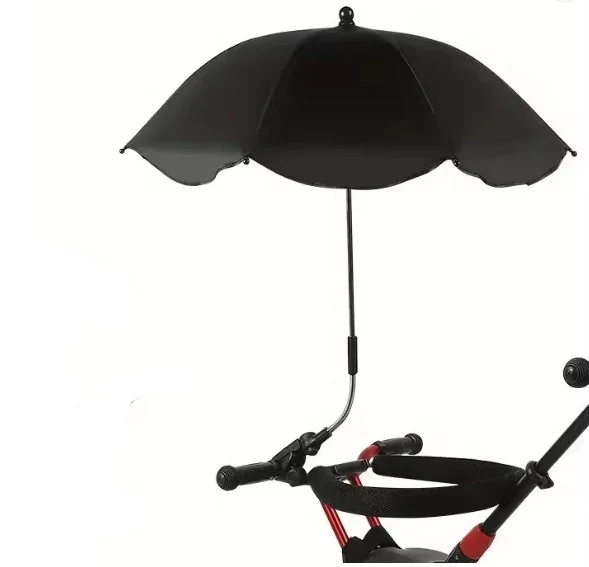 Children's UV Buggy Parasol Umbrella with Clamp | UPF 50+ | Adjustable | 64cm Canopy