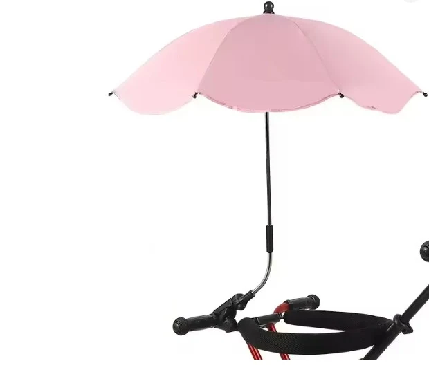 Children's UV Buggy Parasol Umbrella with Clamp | UPF 50+ | Adjustable | 64cm Canopy