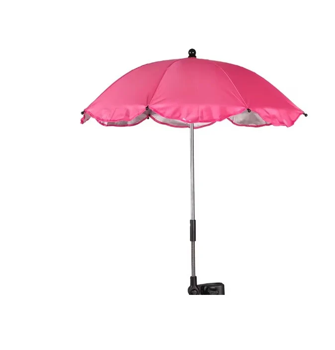Children's UV Buggy Parasol Umbrella with Clamp | UPF 50+ | Adjustable | 64cm Canopy