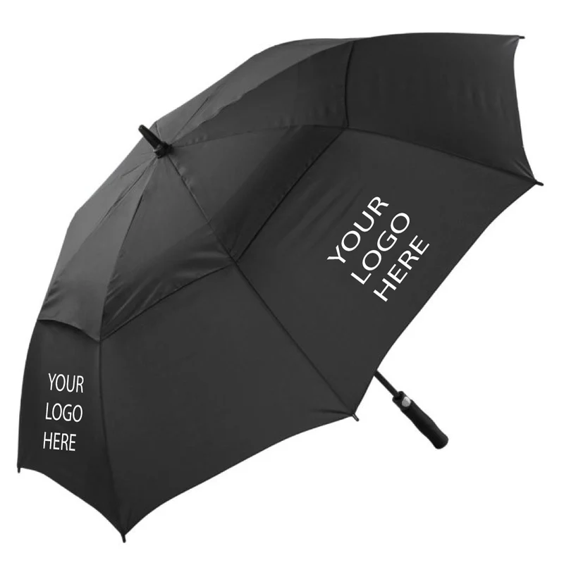 Super Vented Auto Golf Umbrella | Printed 1 Colour to 4 Panels | from 25pcs | Extra-Large 145cm