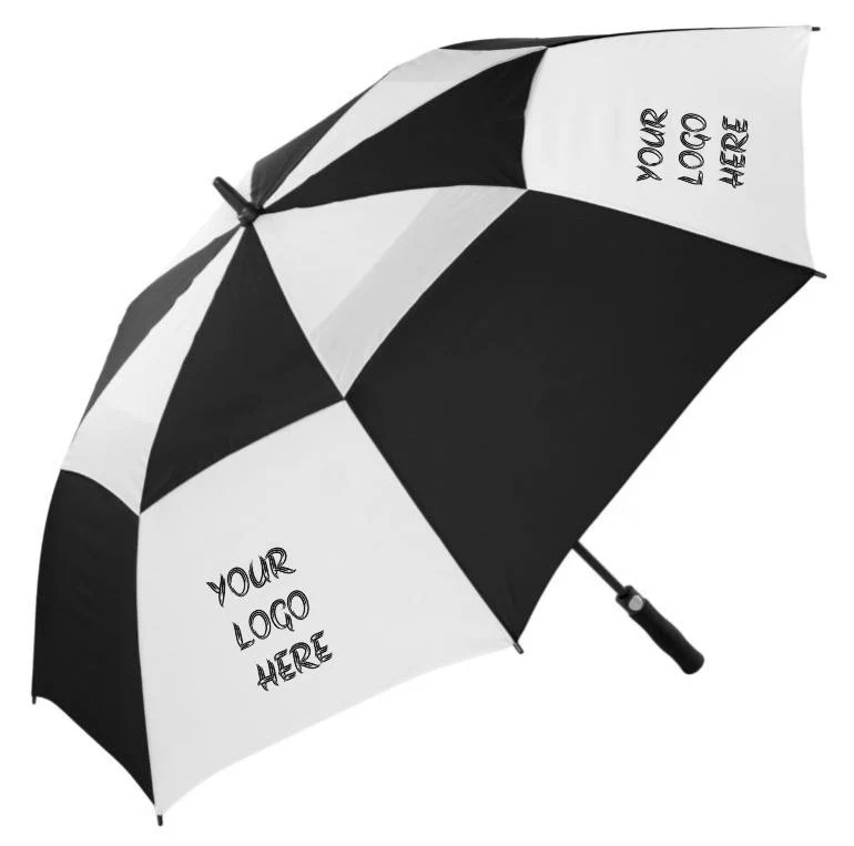Super Vented Auto Golf Umbrella | Printed 1 Colour to 4 Panels | from 25pcs | Extra-Large 145cm