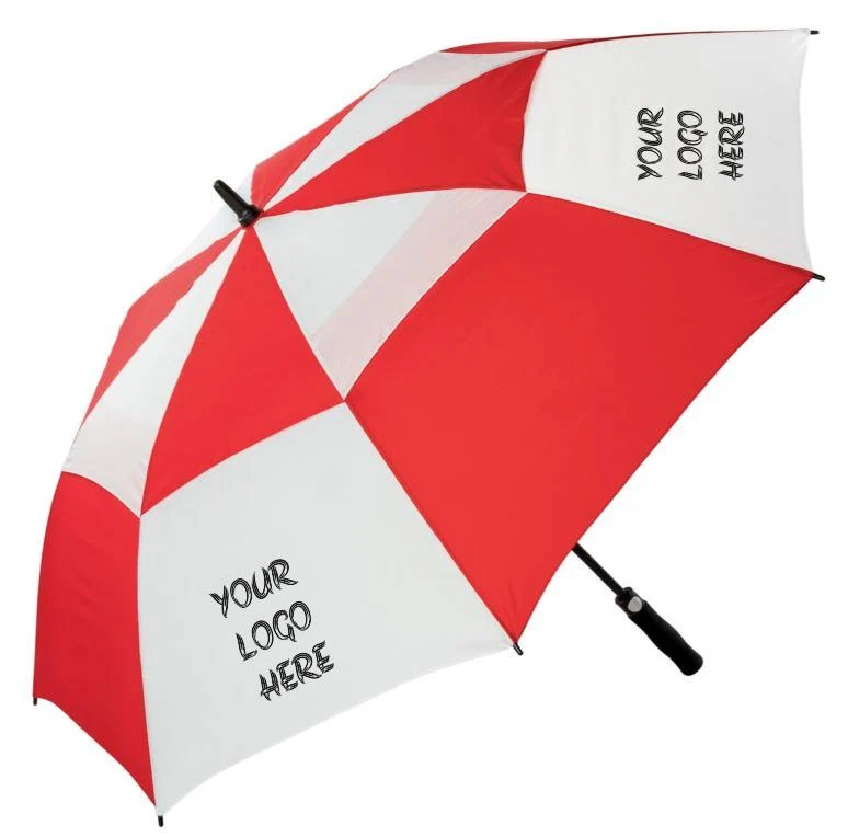 Super Vented Auto Golf Umbrella | Printed 1 Colour to 4 Panels | from 25pcs | Extra-Large 145cm