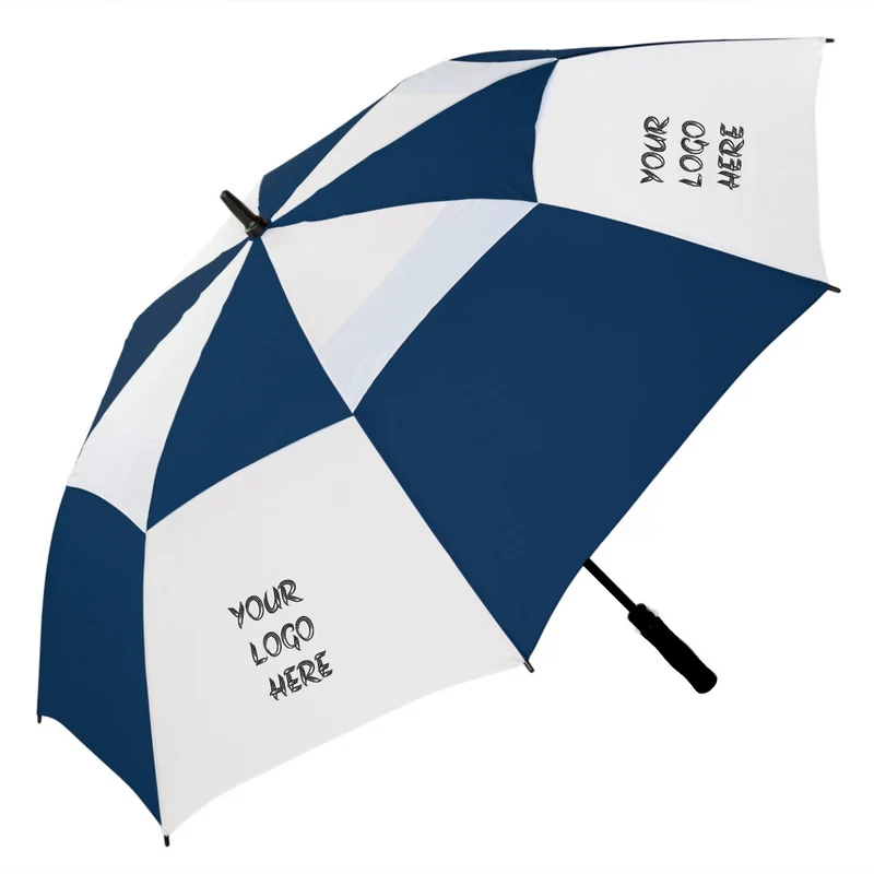 Super Vented Auto Golf Umbrella | Printed 1 Colour to 4 Panels | from 25pcs | Extra-Large 145cm