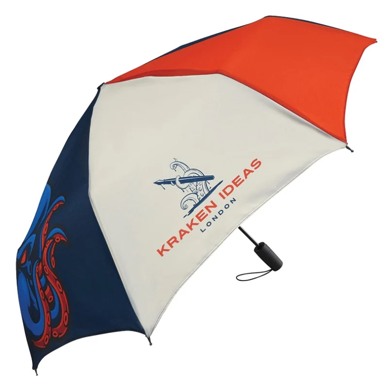 Executive Telescopic Auto O&C Folding Umbrella | Custom Branded | MOQ 25 Pcs | 30+ Colours