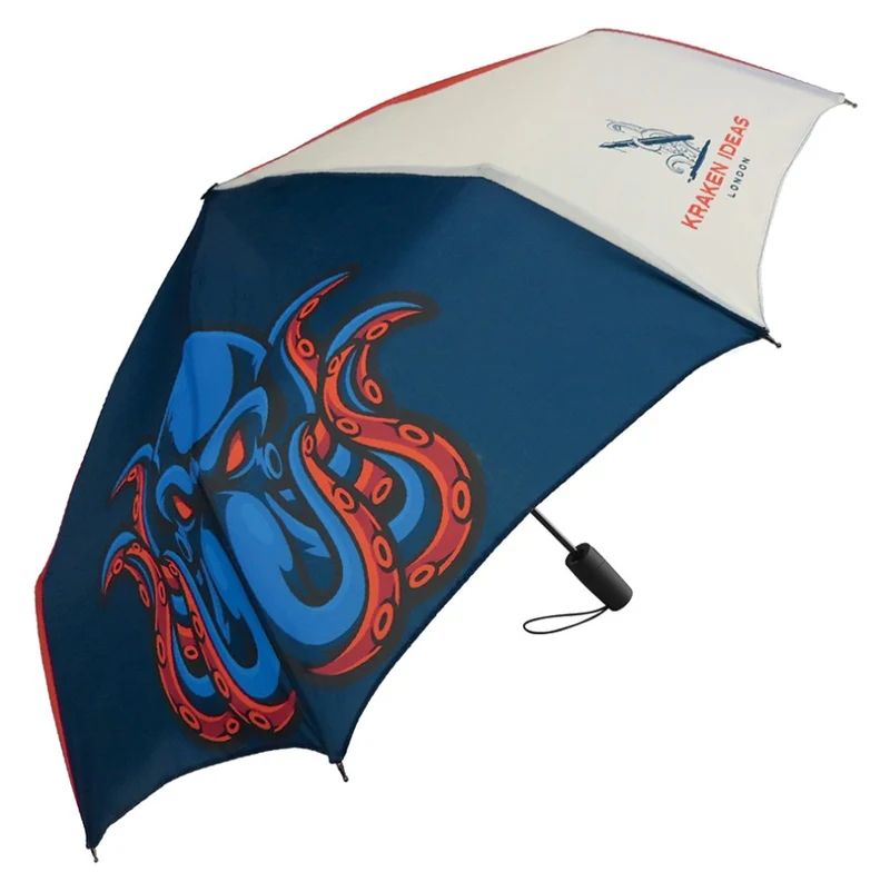 Executive Telescopic Auto O&C Folding Umbrella | Custom Branded | MOQ 25 Pcs | 30+ Colours