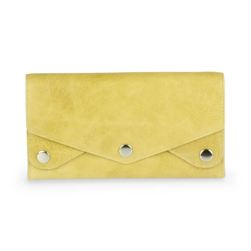 Markberg 'Marga' Mustard Yellow Leather Purse
