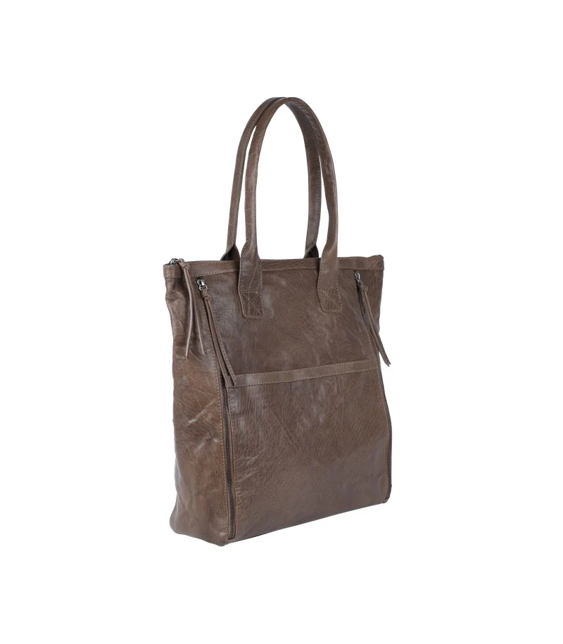 Markberg Cognac 'Henriette' Large Leather Work Bag
