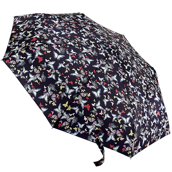 Fulton Minilite Folding Umbrella - Butterfly Burst | Compact Handbag Size | Wind Resistant