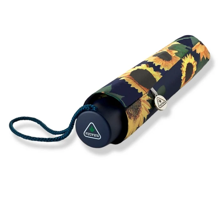 Fulton Minilite Folding Umbrella - Sunflower | Compact Handbag Size | Wind Resistant