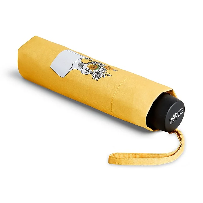 National Gallery x Fulton Minilite UV Umbrella - Van Gogh Sunflowers | UPF 50+ Art Print | Compact