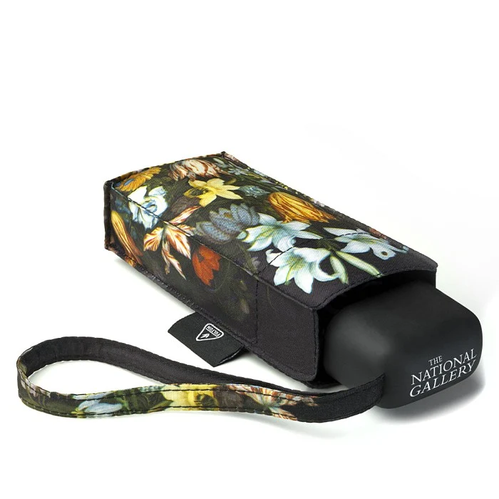 National Gallery Tiny Folding Umbrella - Bosschaert the Elder | Pocket Size 15cm | Art Print