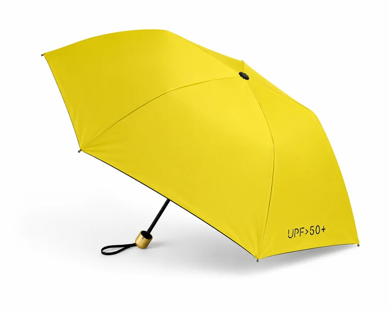 UW UPF 50+ Compact Flat Travel Umbrella | Sun & Rain Protection | 93cm Canopy | Just 173g