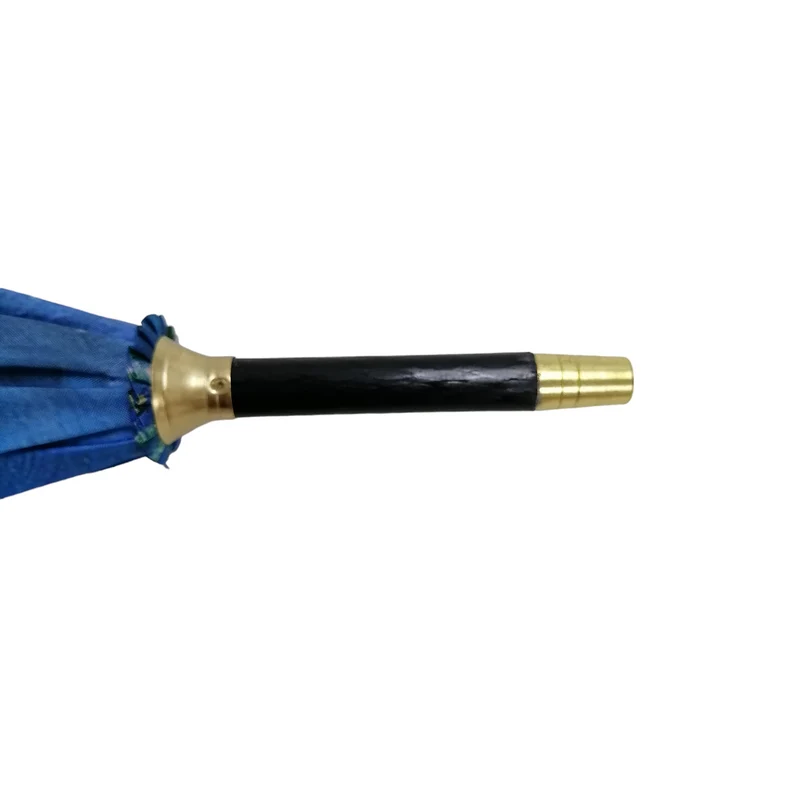 StormKing Auto Walking Artist Umbrella - Monet Water Lilies | Fibreglass Frame | Wood Handle | 100cm