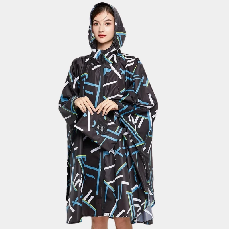 Poncho Pluie Moderne Femme